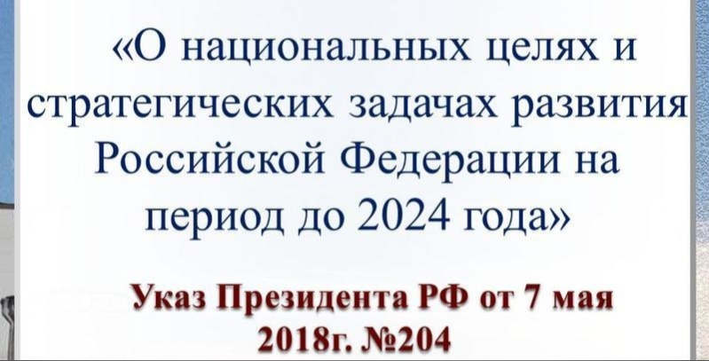 «В рамках реализации национального проекта «Жилье и городская среда», разработанного во исполнение Указа Президента Российской Федерации от 7 мая 2018 г. № 204 «О национальных целях и стратегических задачах развития Российской Федерации на период до 2024.